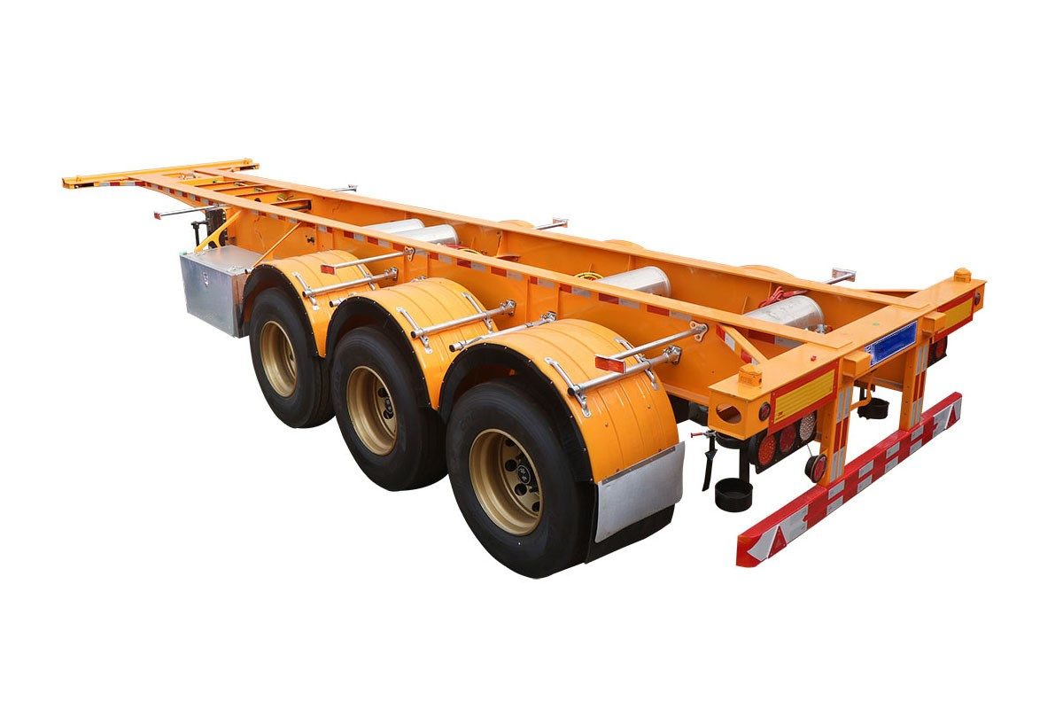 2/3/4axle Container Shipping Semi-Trailer Chassis Skeleton/Skeletal Light Truck Trailer