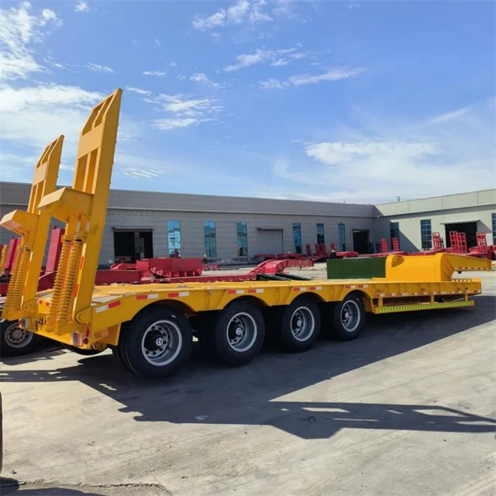 Semi trailer side view