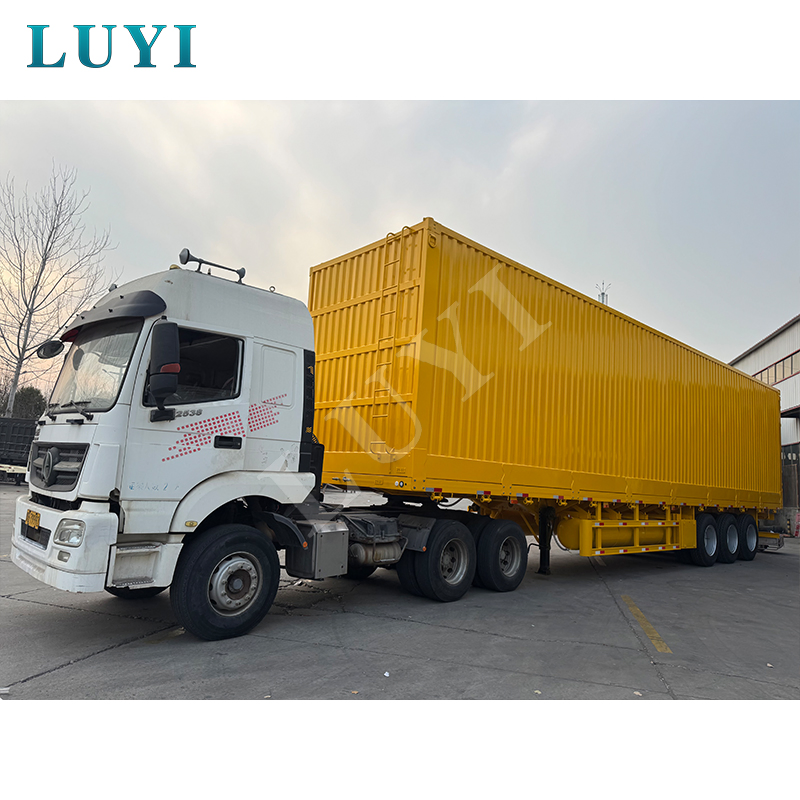 Goods Transport Dry Van Semi Trailer Cargo Box Container Bulk Truck Semi Trailer for Saleno Reviews Yetliangshan Changhong Special Purpose Vehicle Manufacturi