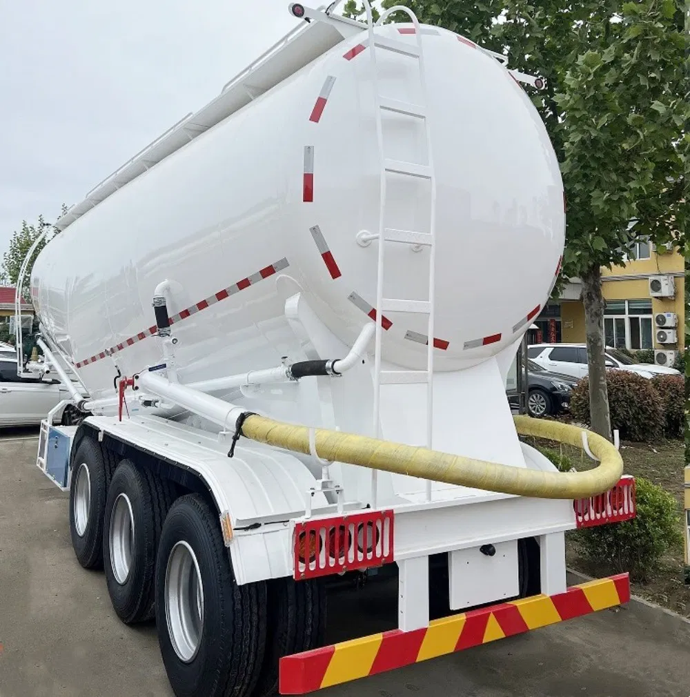 3 Axle 40 50 60 Ton W V Shape Dry Bulk Cement Tanker Semi Trailer Transport Powder Bulker Tank Truck Semi-Trailer for Sale