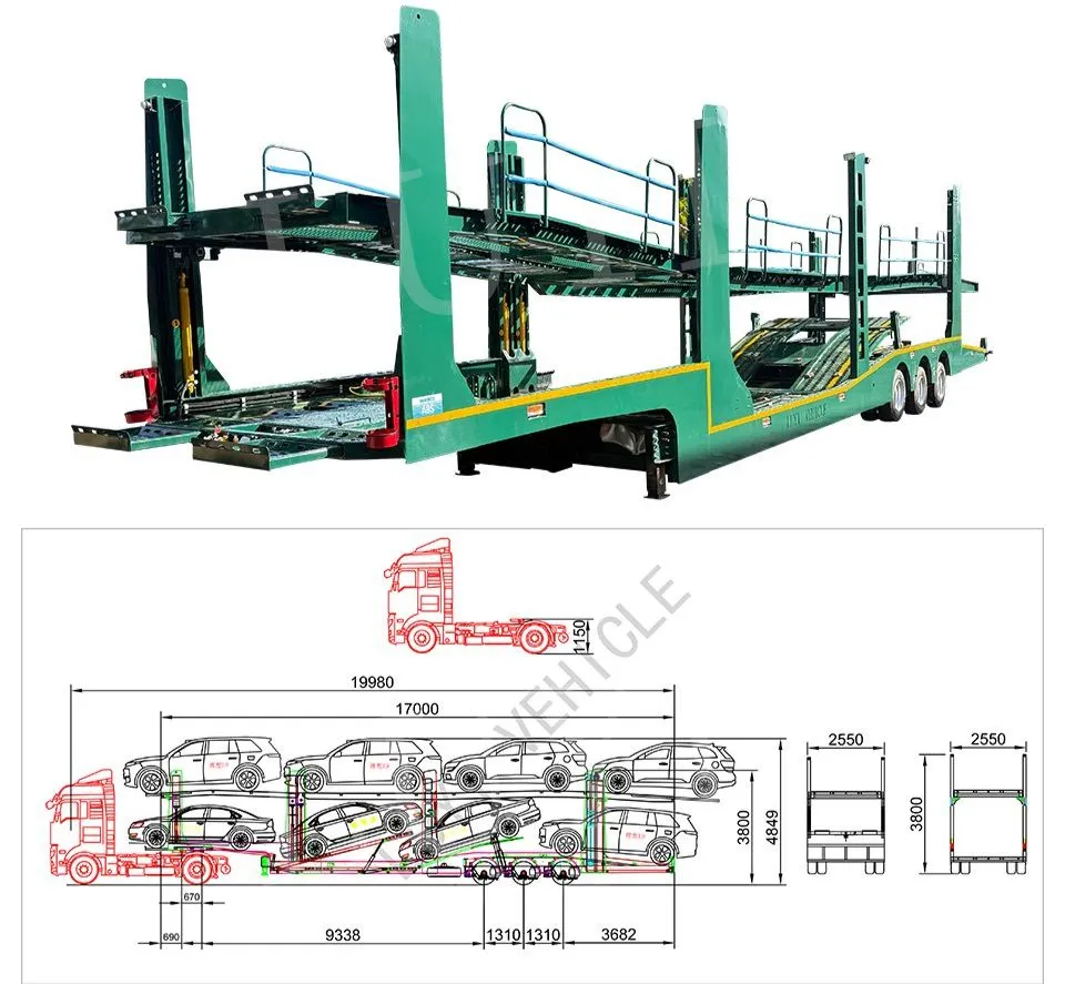 3-Axle Car Carrier Trailer