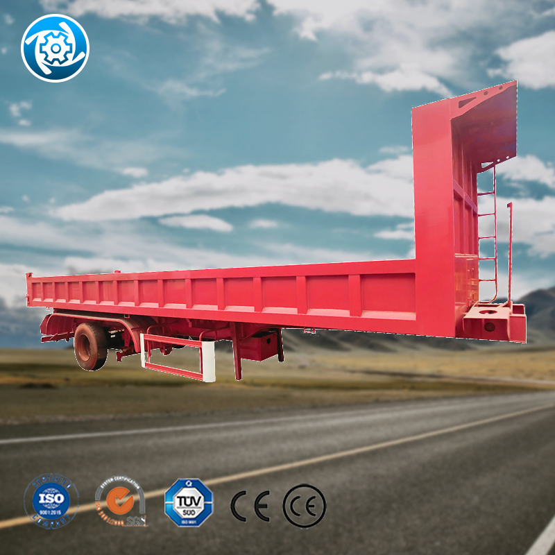 Heavy-Duty Double Drop Deck Semi Trailer for Tall Cargo Transport