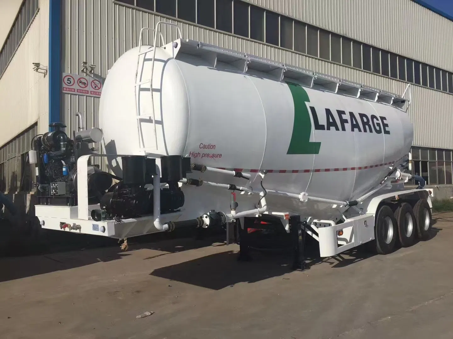 100% New Weichai V-Tape Tank Truck Trailer Bulk Cement High Quality Product Truck Trailers