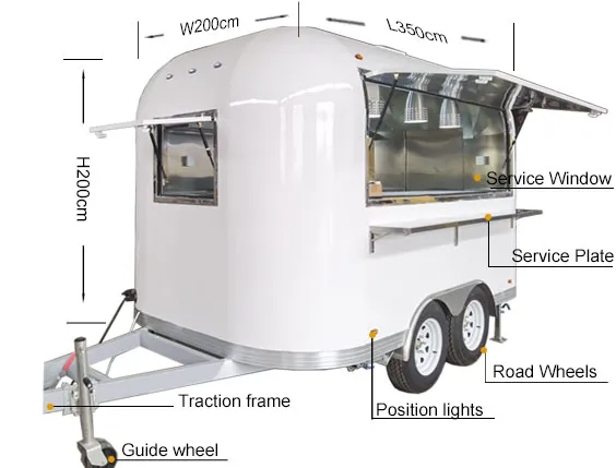 Food Trailer Side View
