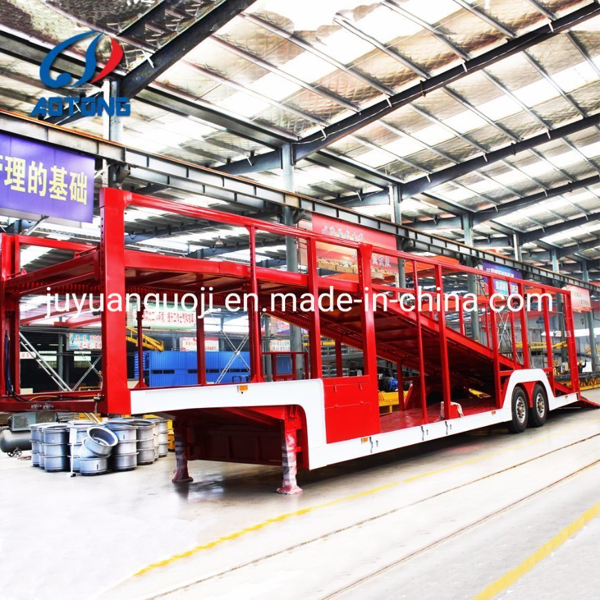 Hydraulic Decks Cars Carrier Semi Trailer Vehicle Transporter Truck Trailers