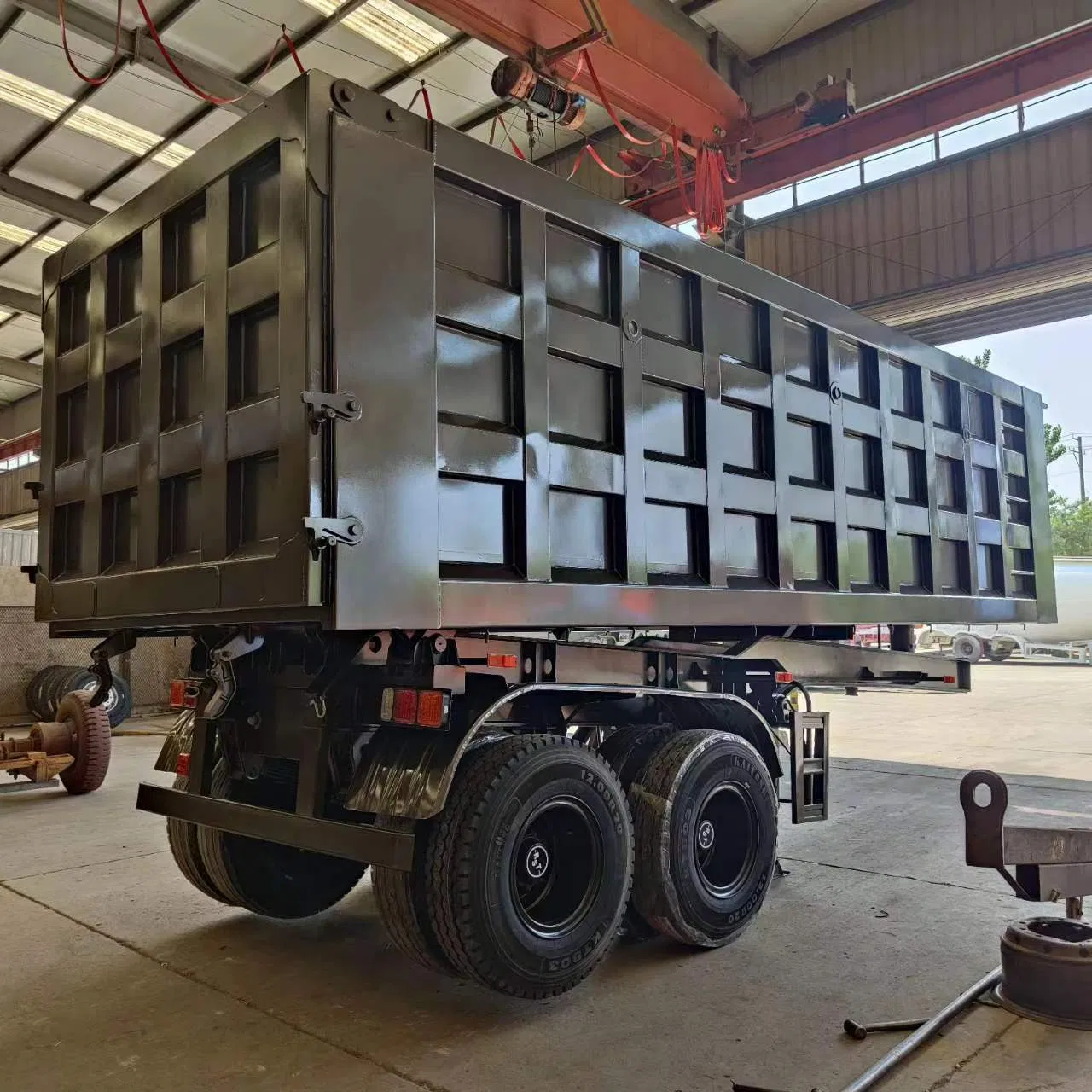4 Axles 80t U Shape Heavy Duty Tipping/Tipper/Dumper/Dump Truck Semi Trailer for Sand/Stone/Coal/Mineral Transport
