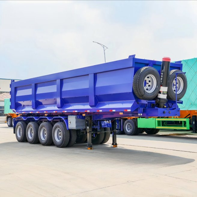 High-Quality 2/3/4 Axle 30/40/50/60/70/80ton Load U-Shaped Rear Dump Semi Trailer/Dumper Tipper Rear Dumping/Tipping Truck Semi Trailer for Sand/Gravel/Asphalt