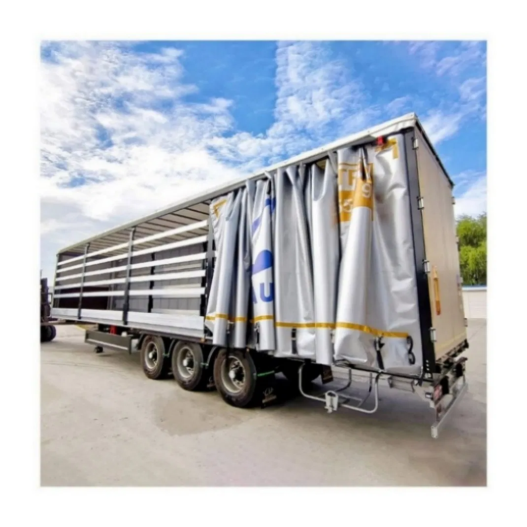 ISO Certified Steel Aluminum Floor PVC Curtain Side Semi Trailer