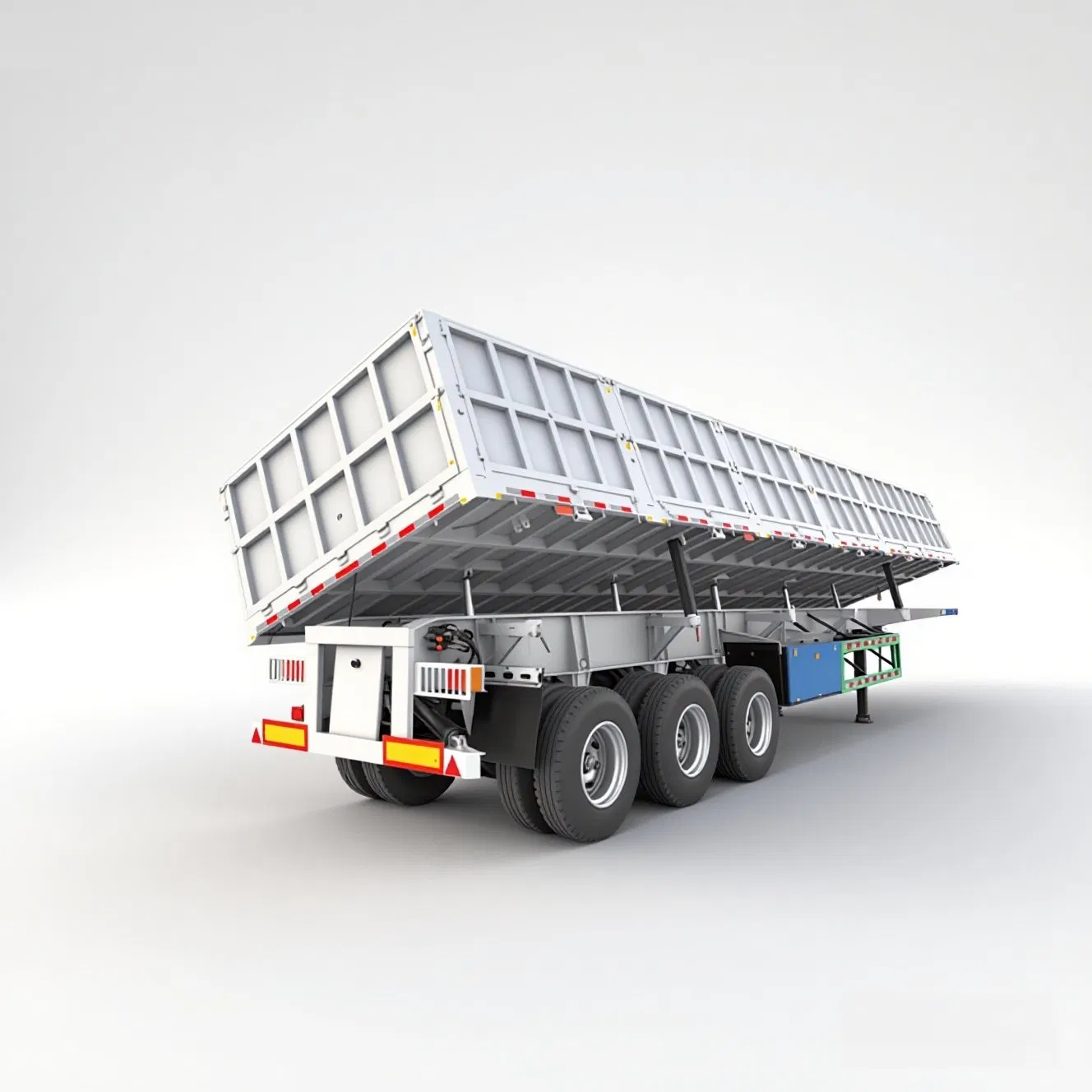Affordable Steel Side Dump Trailer for Heavy Cargo Transport Semi-Trailer Side Tipping Trailer 3/4/6 Axle Rollover Steel Low Price