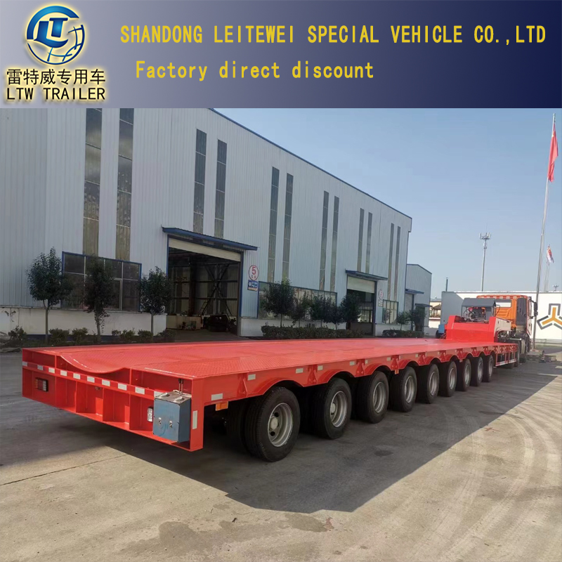 Large Heavy Duty Truck 150ton 200tons Transformer Hydraulic Equipment Modular Trailer