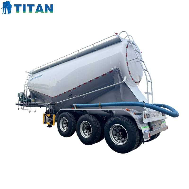 Titan 30/40/50 Ton Bulk Cement Lime Powder Tanker Semi Trailer