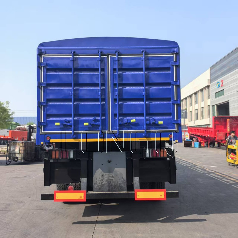 3/4 Axle 40-100tons Heavy Duty Flatbed Livestock Trailer Side Wall Semi Trailer Bulk Cargo Transport Stake Fence Truck Trailer