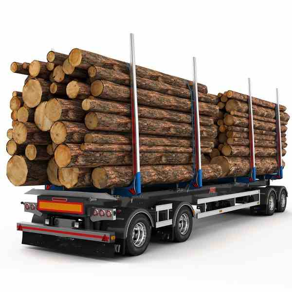 3 Axle Flatbed Chassis Transporting Economic Timber Log Wood Timber Steel Logging Semi Trailer