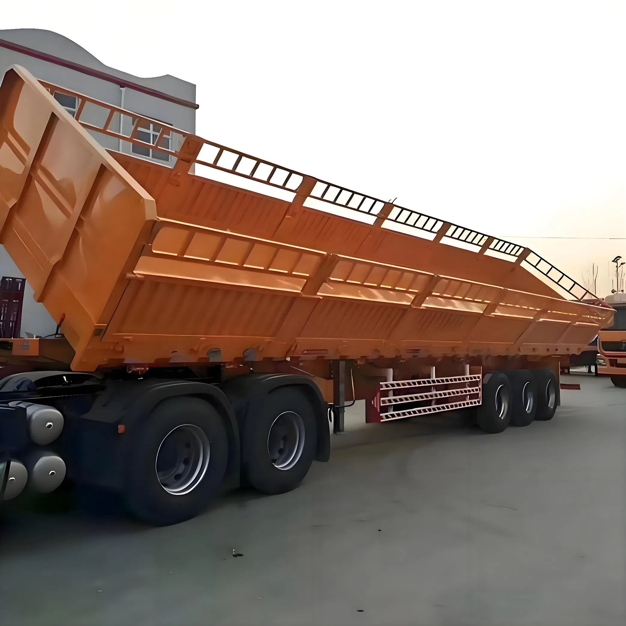 3 Axles Wood Log Transport Timber Semi Trailer Flatbed Cargo Container Semi Trailer Price for Sale