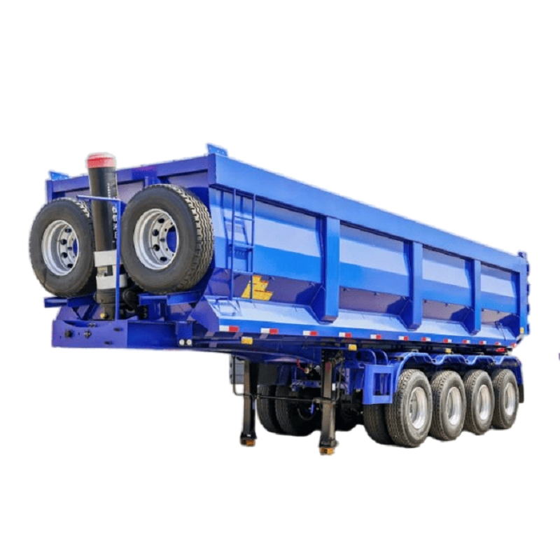 High-Quality 2/3/4 Axle 30/40/50/60/70/80ton Load U-Shaped Rear Dump Semi Trailer/Dumper Tipper Rear Dumping/Tipping Truck Semi Trailer for Sand/Gravel/Asphalt