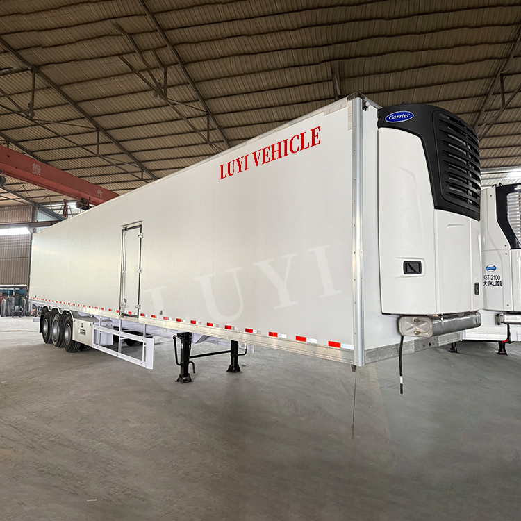 Factory Direct Sale 90m3 Cubic Meters 45 Foot Refrigerated Meat Freezer Cooling Refrigerator Frigorific Containervan Semi Trailer Truck Vehicle