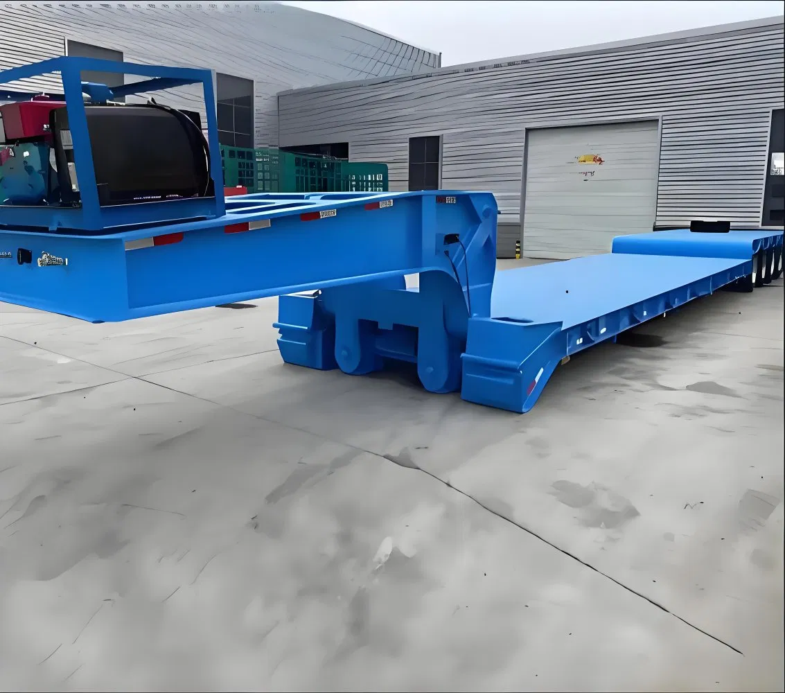 100-500ton Hydraulic Multi-Axis Heavy Load Low Bed Modular Trailer (10/16 Axis Optional) Air Bag Lift Axlefollow-up Steering