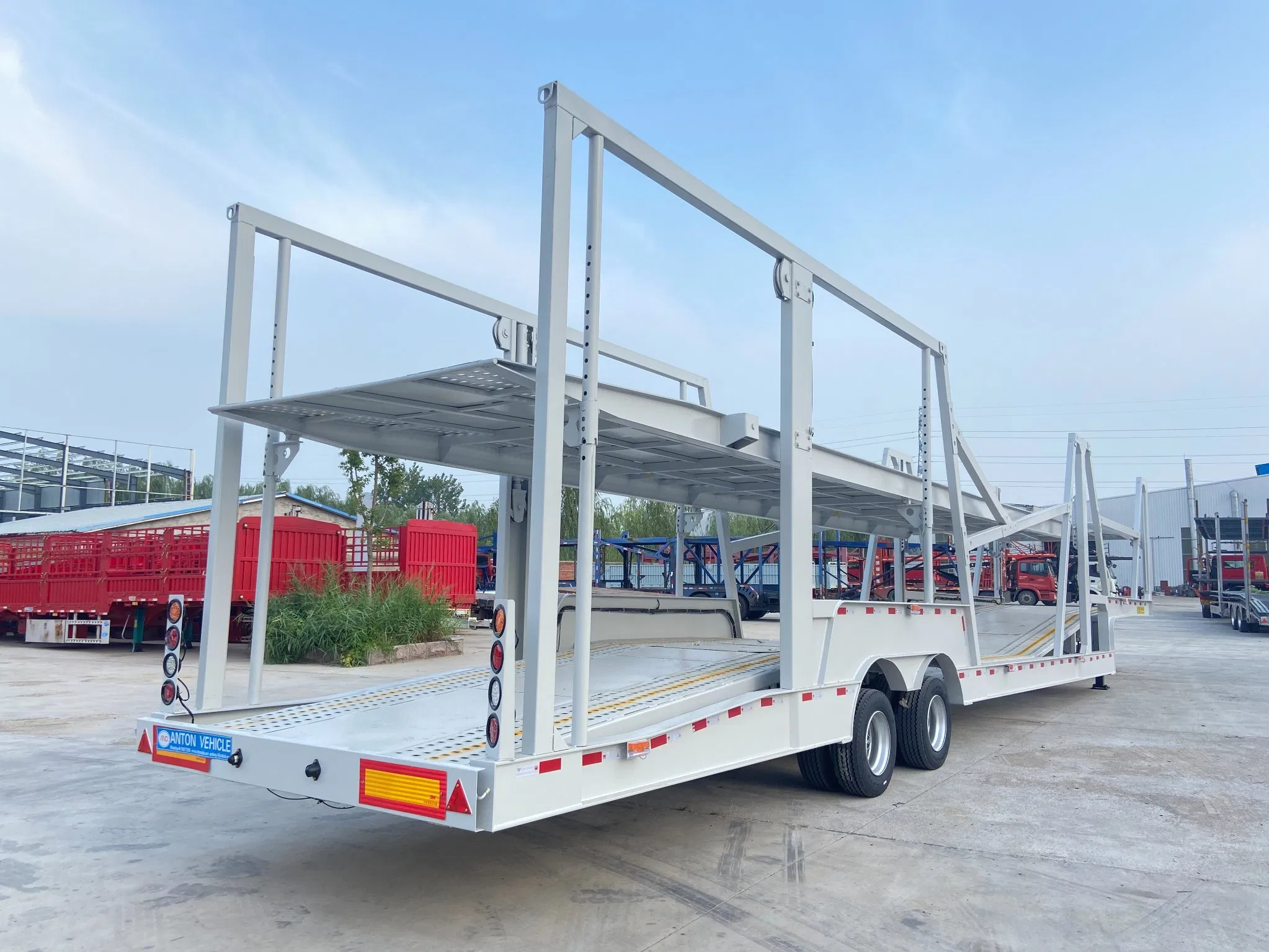 2 Axles 8 Sets Russian Special Purpose Car Transport Semi-Trailer Chinese Manufacturer