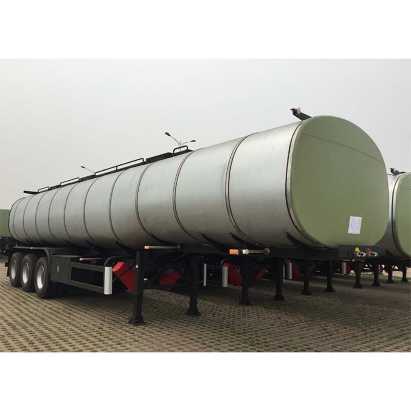 Semi Trailer Fuel Tank for Seaport Container Ship Fueling 3 Axle Oil Fuel Tank Semi Trailer