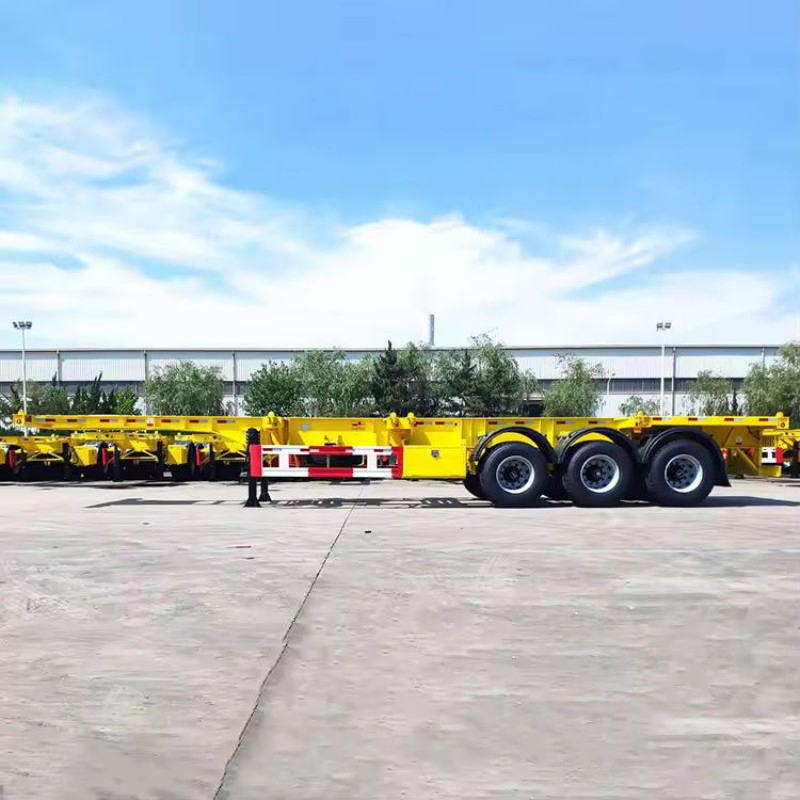 20FT 40tons Skeleton Skeletal Container Semi Trailer 40FT Container Chassis for Sal