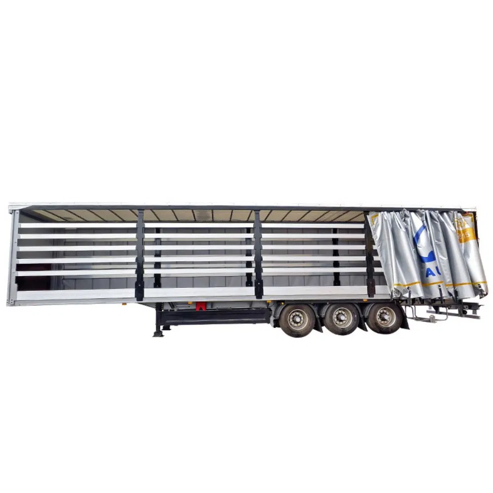 3 Axles 40FT PVC Tarpaulin Tautliner Dry Van Box Beverage Side Curtain Semi Trailer with 12r22.5 Tyre Steel Truck Trailers