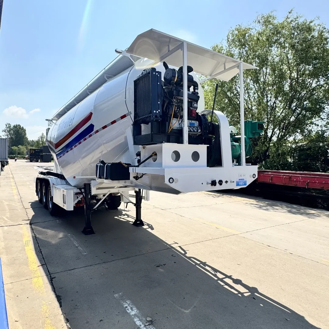 Heavy Duty 3 Axle Steel Semi Trailer Bulk Cement Tanker Bulker Silo for Sale for Cement Powder Transportation