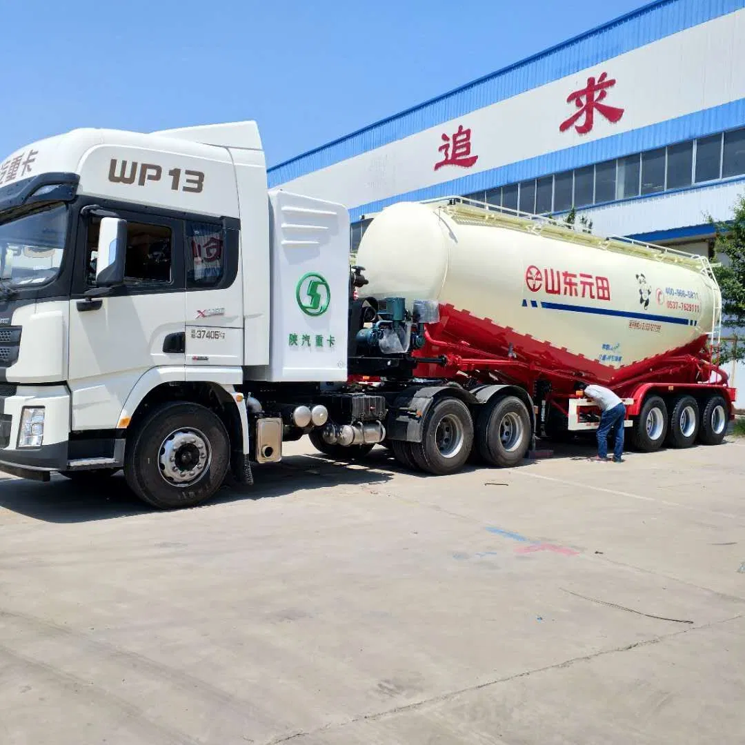 3 Axle Bulk Cement Bulker Tanker Trailer Bulk Tanker Powder Transport Trailer Mixer Combo Truck with Tank Cement Bag Trailer and Truck Manufacture Directly Sell