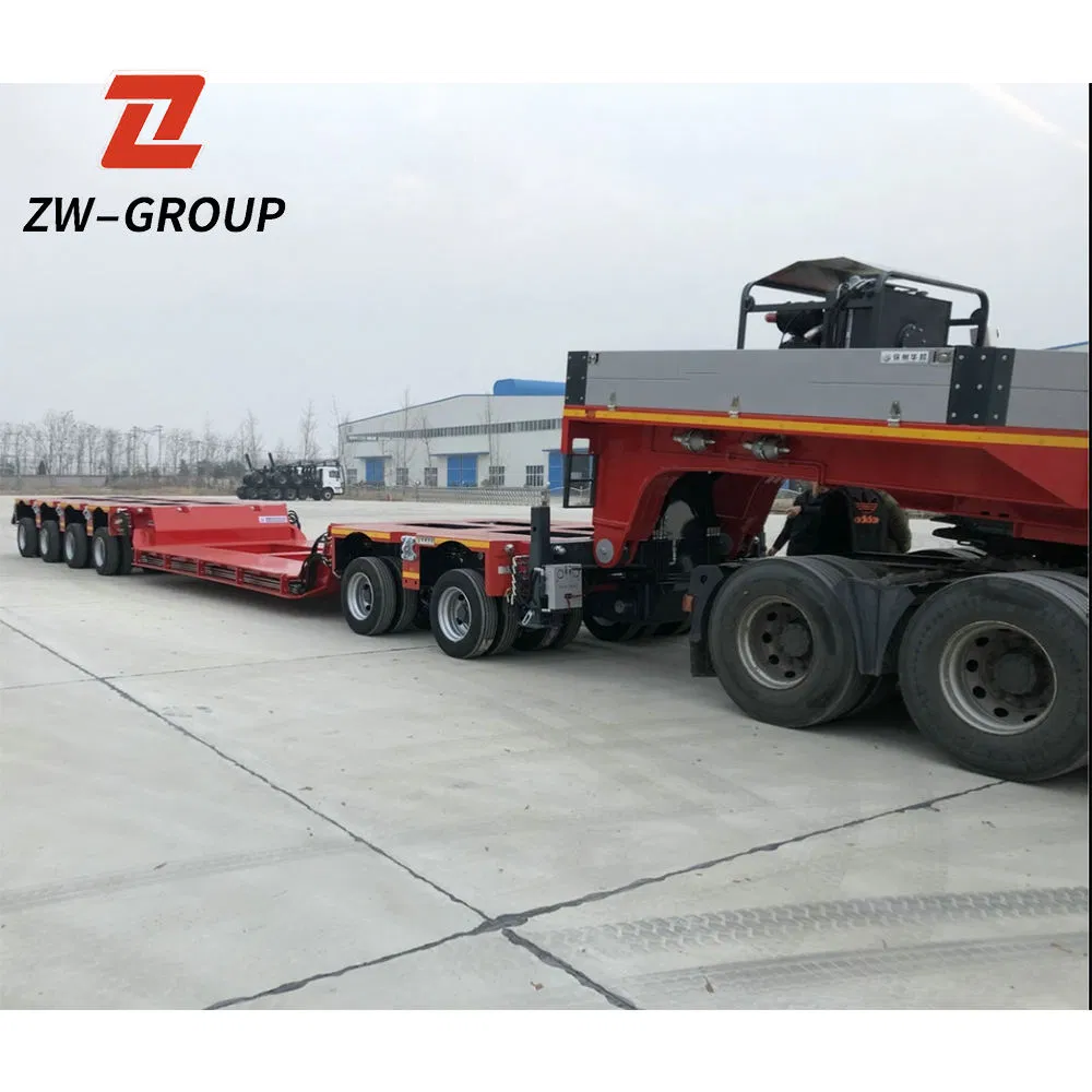 Heavy Duty 150t-300t Multi Hydraulic Axis Low Bed Semi Modular Trailer Lowbed Semi Trailer