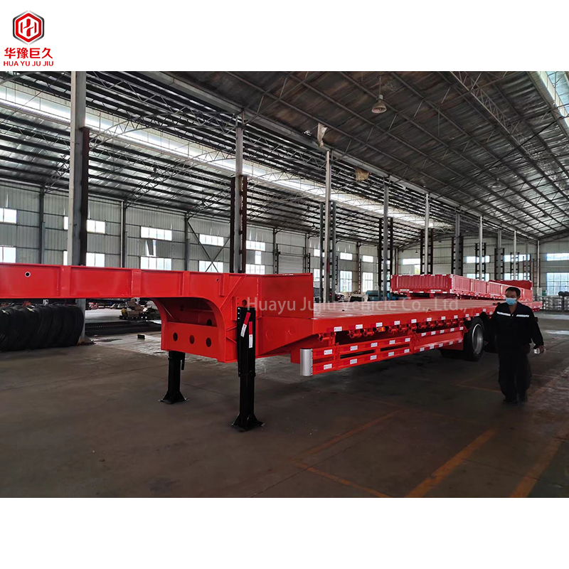 Modular Hydraulic Steering Lowbed Semi Trailer for Special Transport