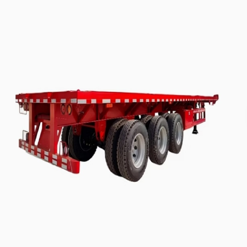 40tons 60tons Flatbed/Platform Container Cargo Transport Semi Truck Trailers