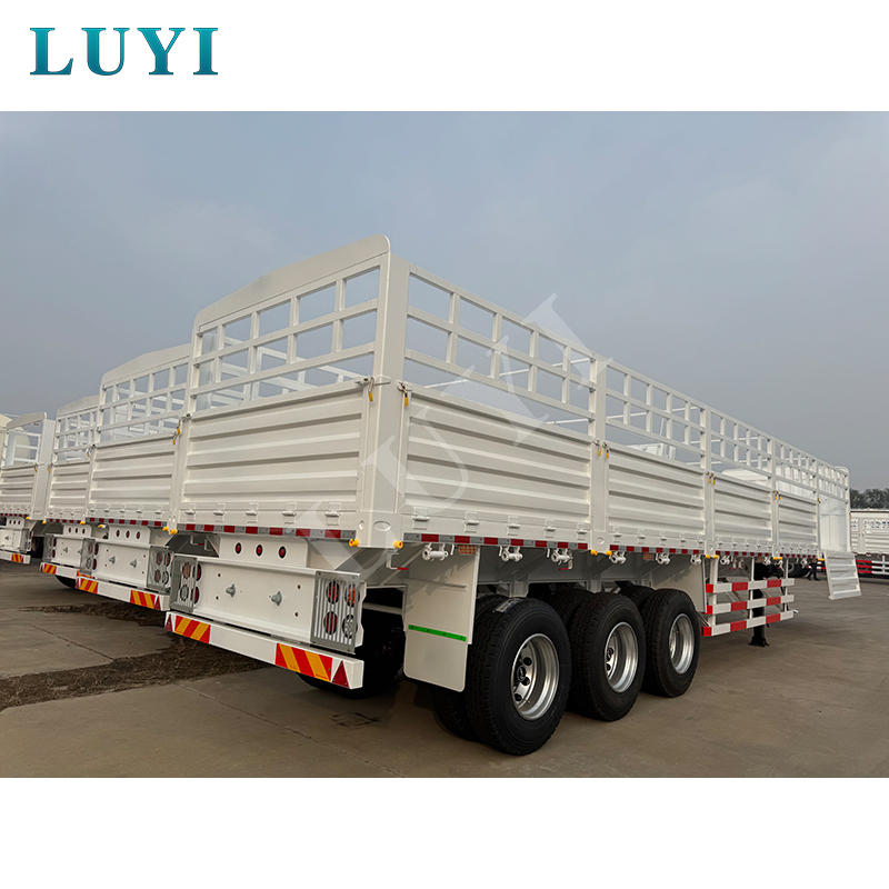Hot Sale 40FT 3 Axle Warehouse Fence Semi Trailer Fenced Cargo Transport Trailer Livestock Transport Trailer