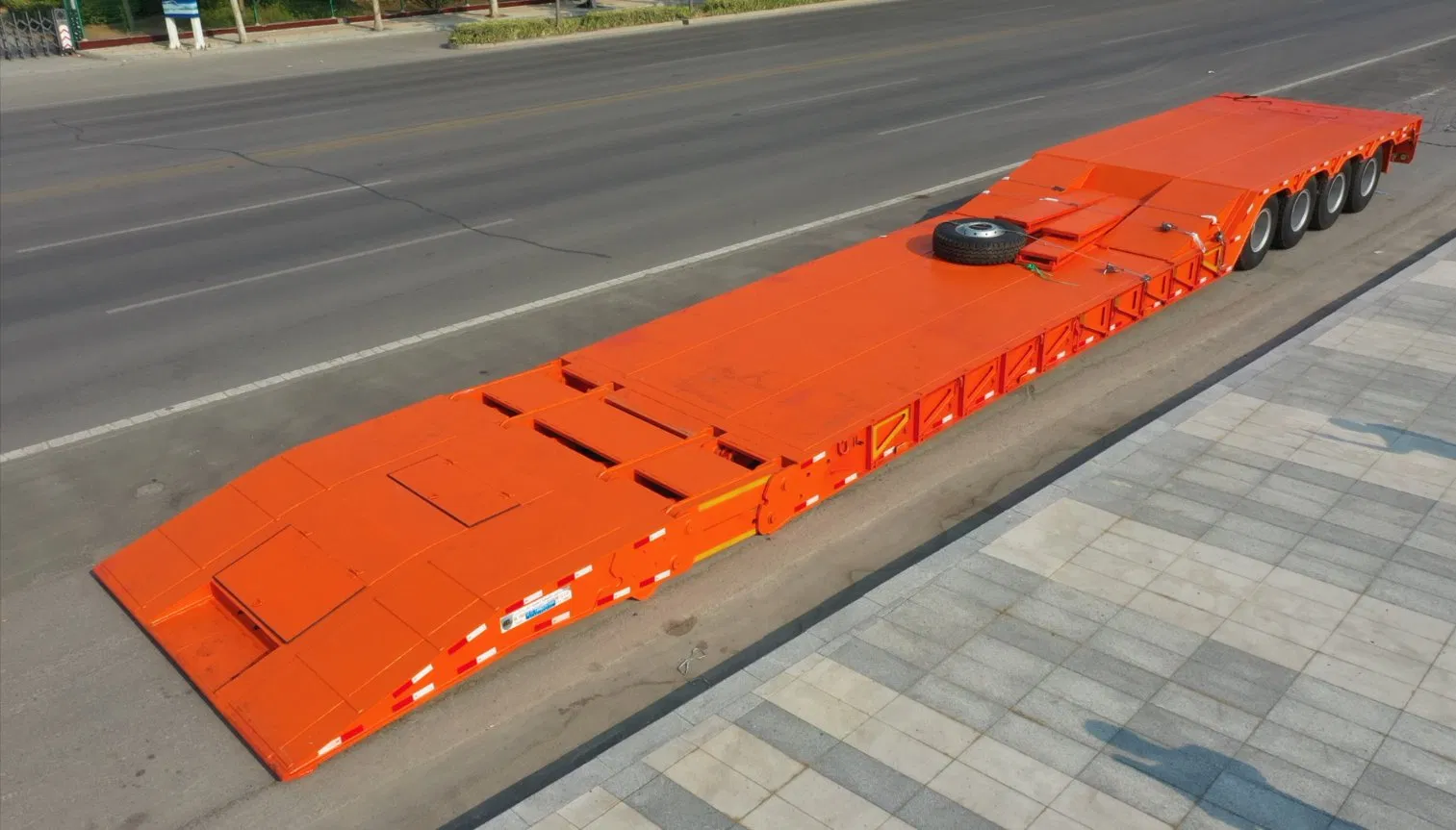 2/3/4/5/6 Axles 50t / 60t / 80t / 100t / 120t Hydraulic Folding / Foldable Gooseneck Lowbed / Flatbed / Step Deck Truck Semi Trailer for Heavy Duty Transport