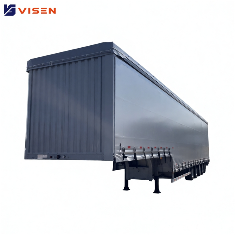 Wide Loading Aperture Optimal Space Utilization Side Curtain Semi Trailer