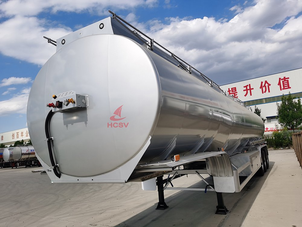 High Quality Brand Hcsv Fuel Oil Aluminum Alloy Tank Truck Semi-Trailer