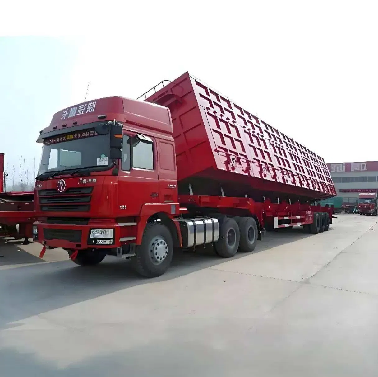 4 Axles BPW/Saf Axle 80 Ton Hydraulic 10 Meter Dumper Semi Truck Transport Grain Sand Stone Cargo Side Dump Trailer