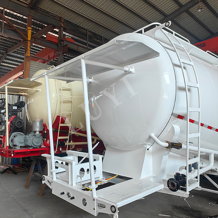 40ton Bulk Cement Tank Trailer Fly Ash Cement Bulker Carrier Tanker Semi Truck Trailer Dust Material Transport Vehicle
