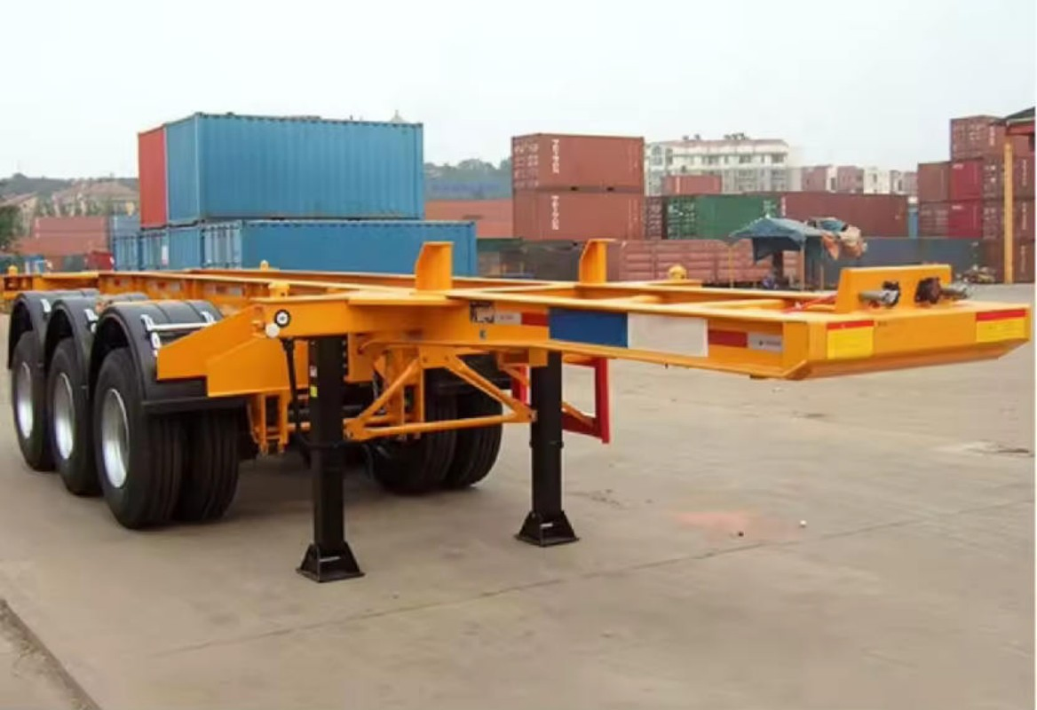 20FT 40tons Skeleton Skeletal Container Semi Trailer 40FT Container Chassis for Sal