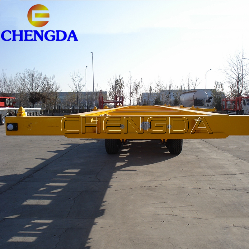 Used 53FT 4 Axles Skeleton Container Semi Trailer Chassis for Sale