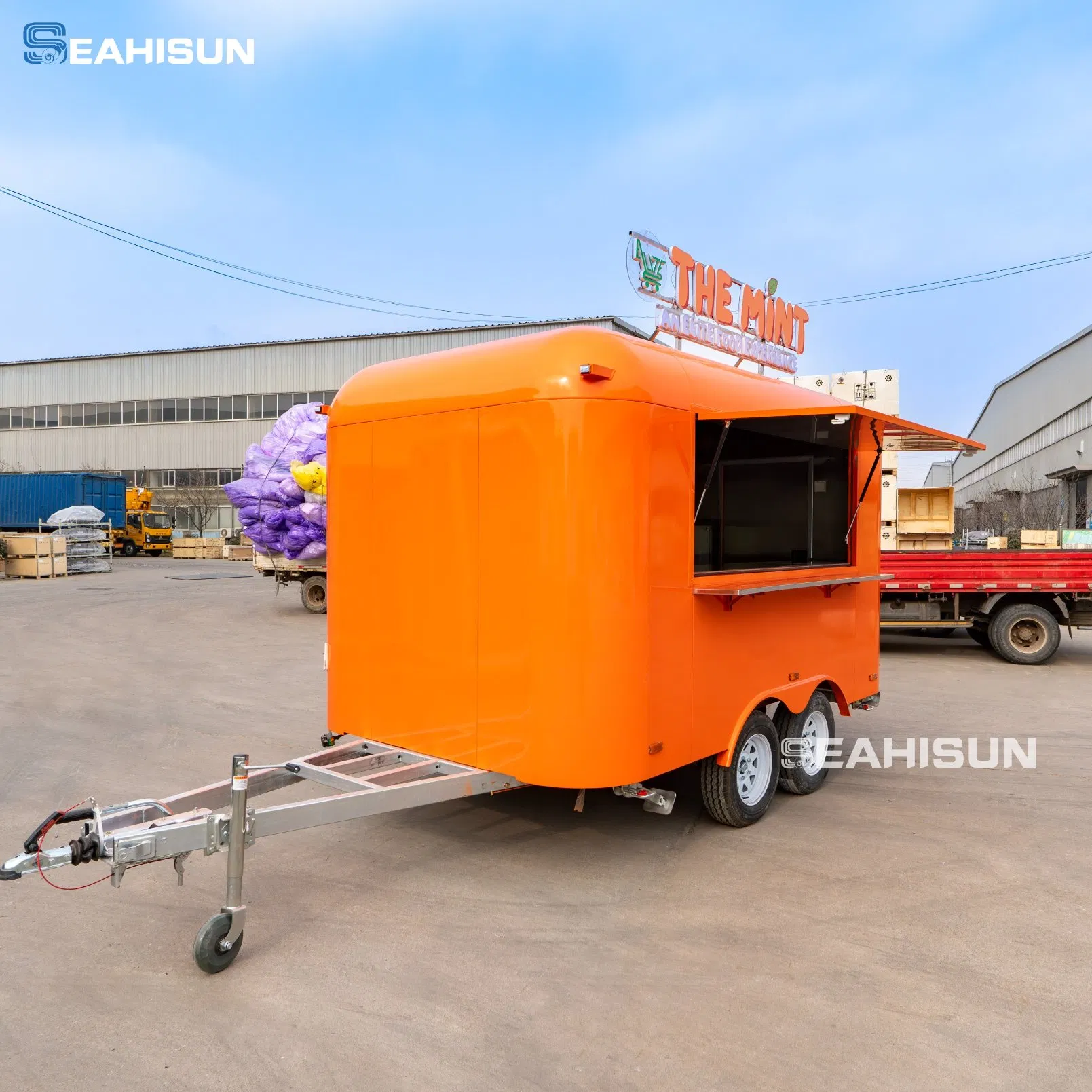Full Kitchen Delicious Hotdog Hamburger Coffee Ice Cream Candy Street Concession Mobile Fast Mobile Catering Pizza Food Trailer with Coc DOT CE Certification