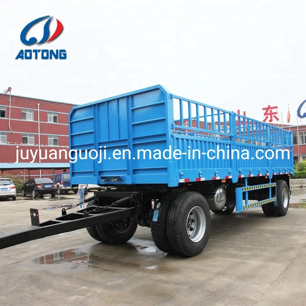 Full Trailer Type Drawbar Cargo Farm Trailers Truck Tractor Trailer