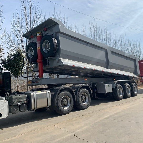 Vehicle Master 3 Axles 60-100tons 45cbm Rear Dumper Trailer Dump Tipper Semi Trailer