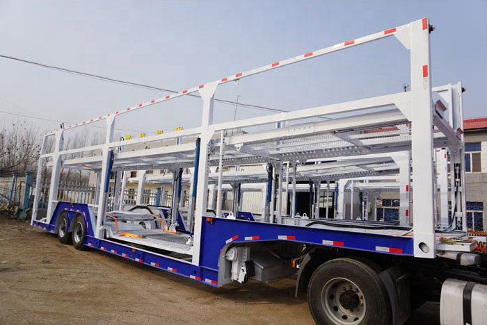 80t Double Deck Car Hauler 10 Car Transport Carrier Semi Trailer on Sale