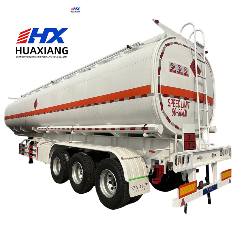 Aluminum Oil Tank Trailer 35000 Liters 40 Tons Fuel Tanker Trailer