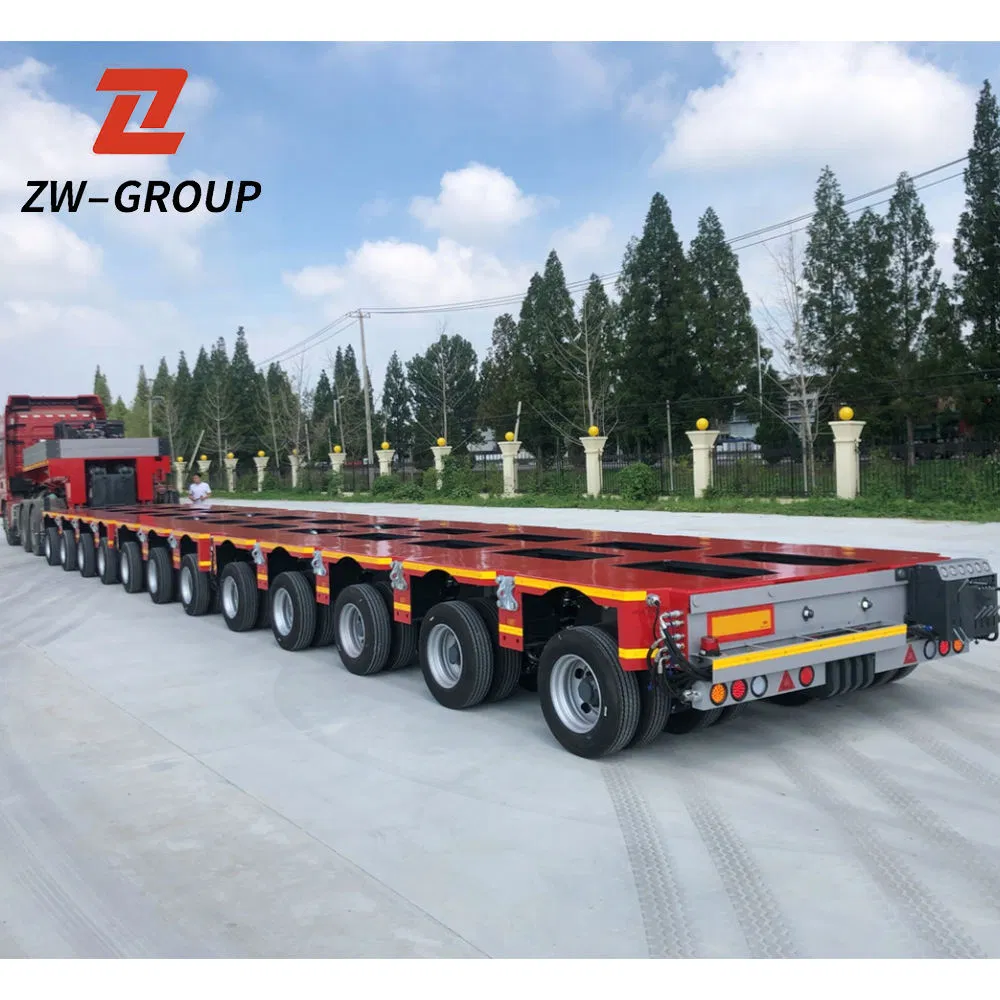 Heavy Duty 150t-300t Multi Hydraulic Axis Low Bed Semi Modular Trailer Lowbed Semi Trailer