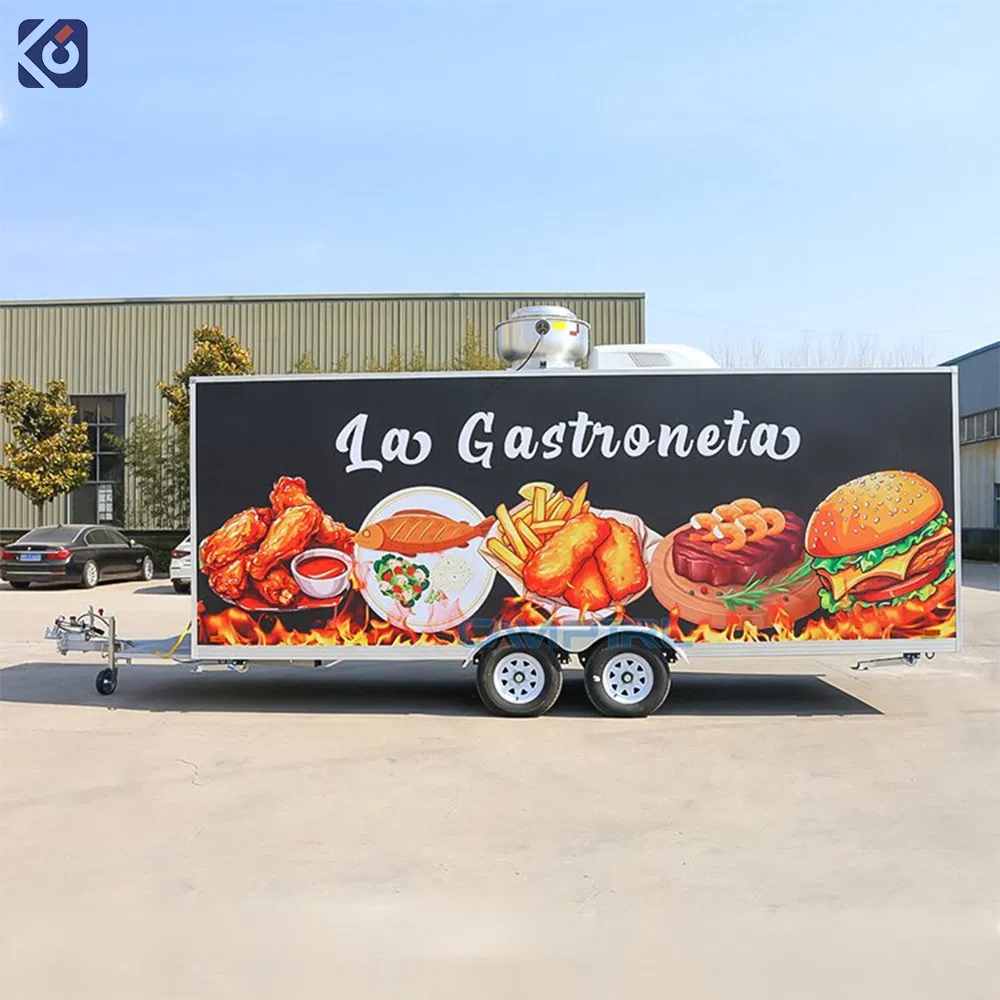 New Product Explosion Food Trailer with Full Kitchen Equipped Hot Dog Truck Customized Food Trailer Cheap Price