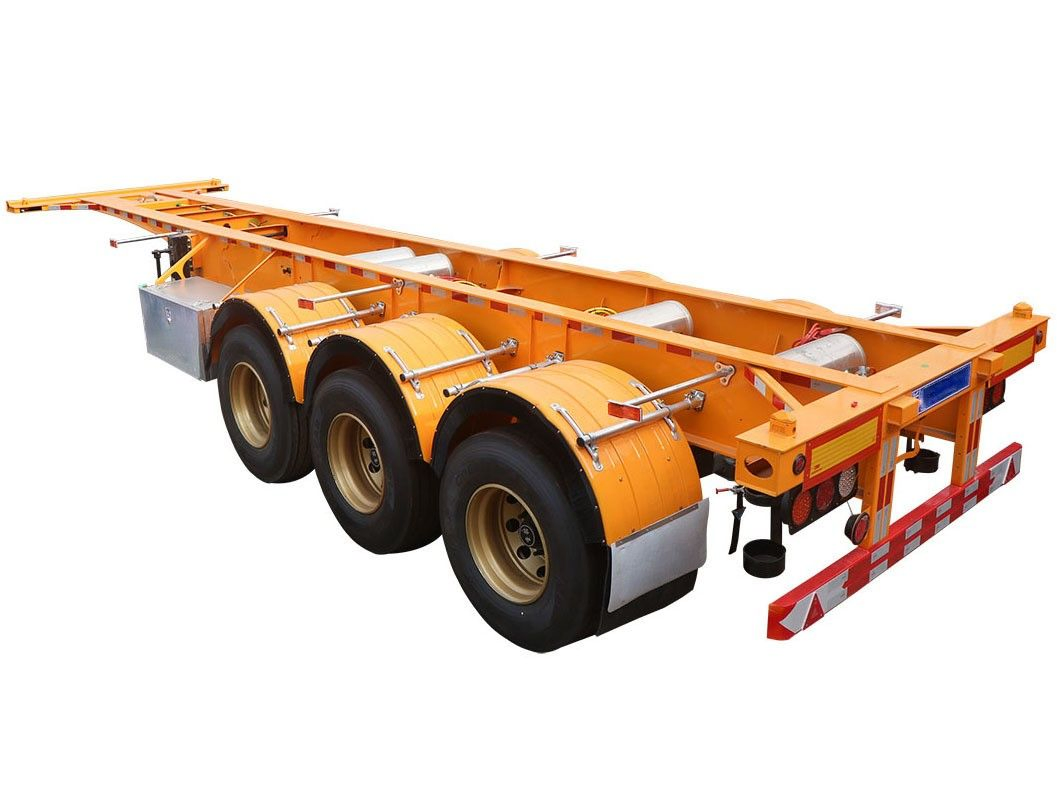 2/3/4axle Framework Skeleton Container Platform Semi-Trailer Canton Fair Truck Exhibition