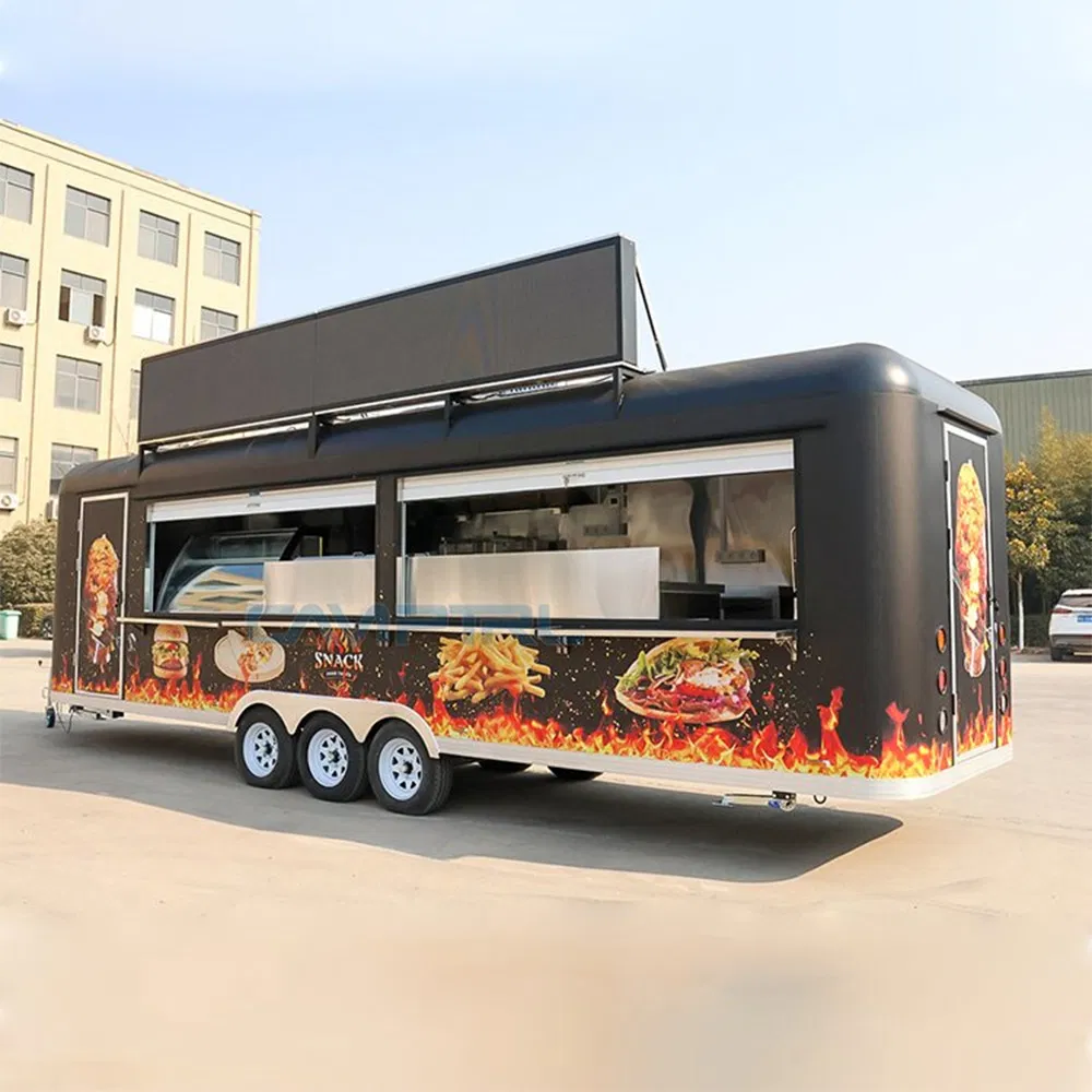 Factory Price Concession Trailers Food Trucks Pizza Bakery Food Cart Mobile Restaurant Food Trailer with Full Kitchen
