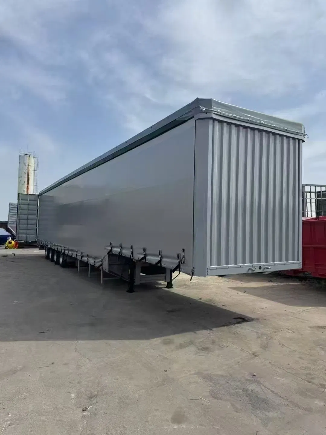 China Factory Direct Van Curtain Side 3 Axles Side Curtain Semi Trailer