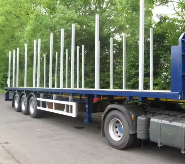 20FT 40FT Flatbed Semi Trailer Logging Wood Timber Semi Trailer