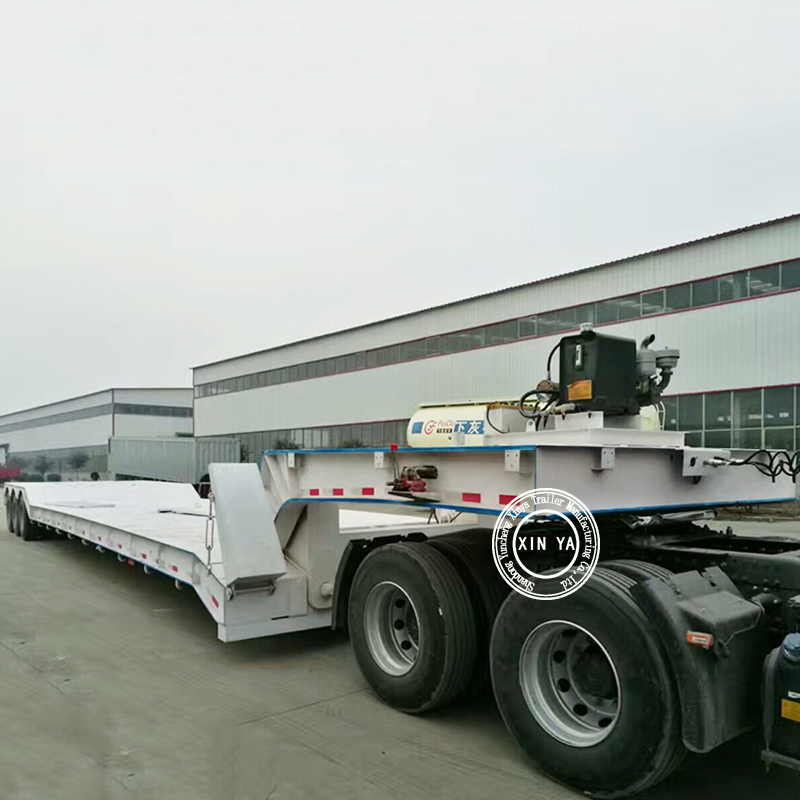 4 Axle Double Side Wall Drop Hydraulic 100 Ton Semi-Trailers